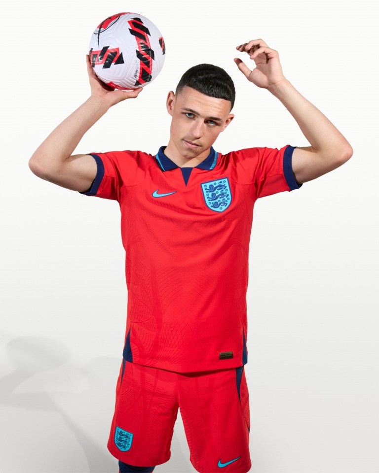 England's away shirt was worn in the recent 3-3 draw to Germany