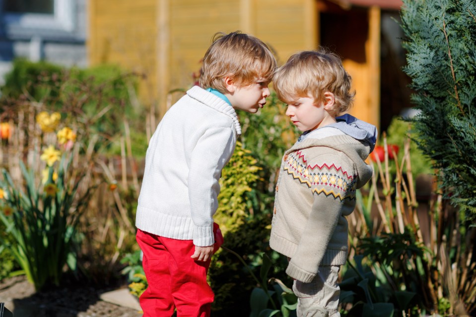 Sibling rivalry can be tricky for any parent. Pictured, stock image