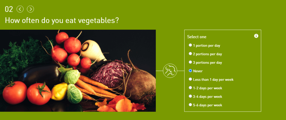 The nutrition calculator can tell you whether you’re consuming enough of the fibre