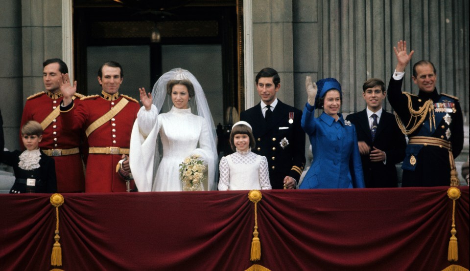 Anne, now Princess Royal, was the first of the Queen's children to marry