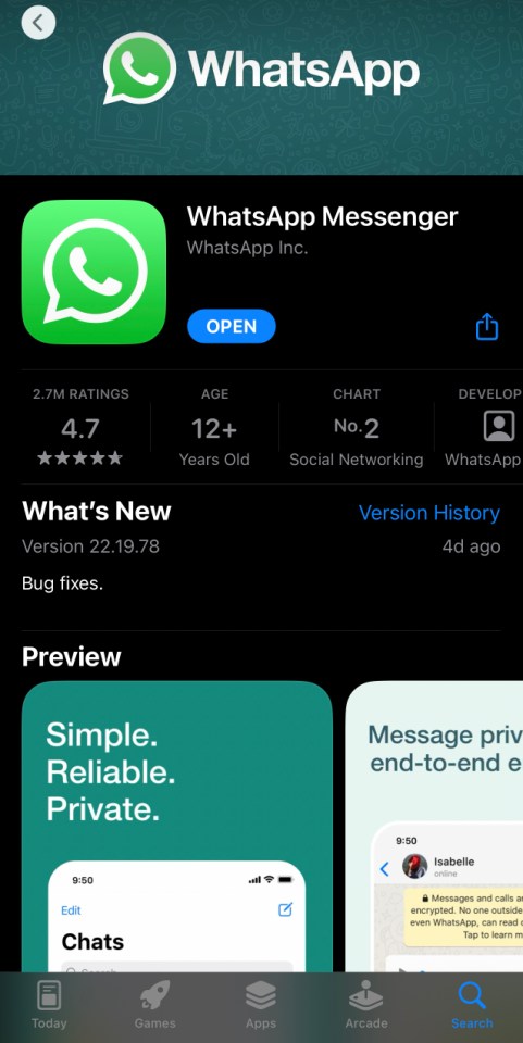 Make sure you're using a legitimate version of WhatsApp – or risk serious danger