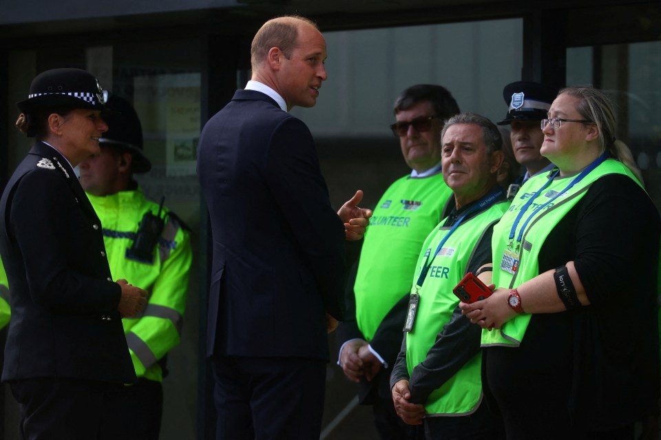 William visits Metropolitan Police Headquarters