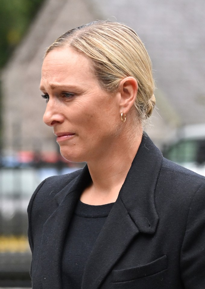 Zara Tindall also broke down