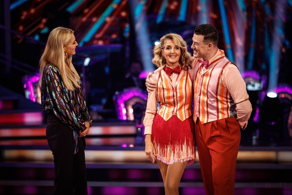 The TV star was the first Strictly star to be eliminated last year