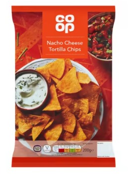 Save 40p on Co-op Nacho Cheese tortilla chips