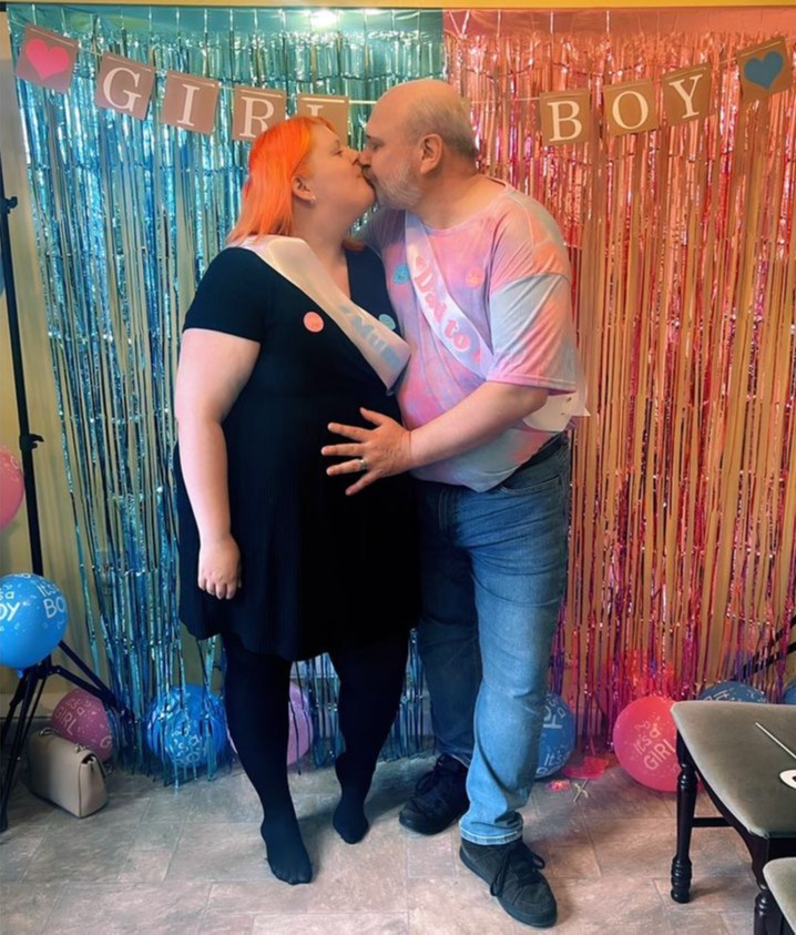 The couple are now expecting a baby boy