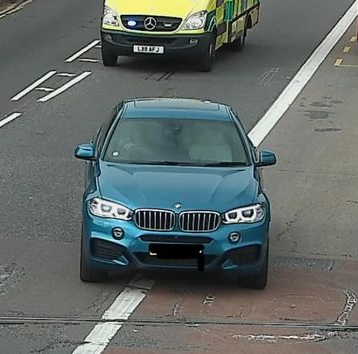 Cameras show other cars pulling into the bus lane to let the ambulance go past