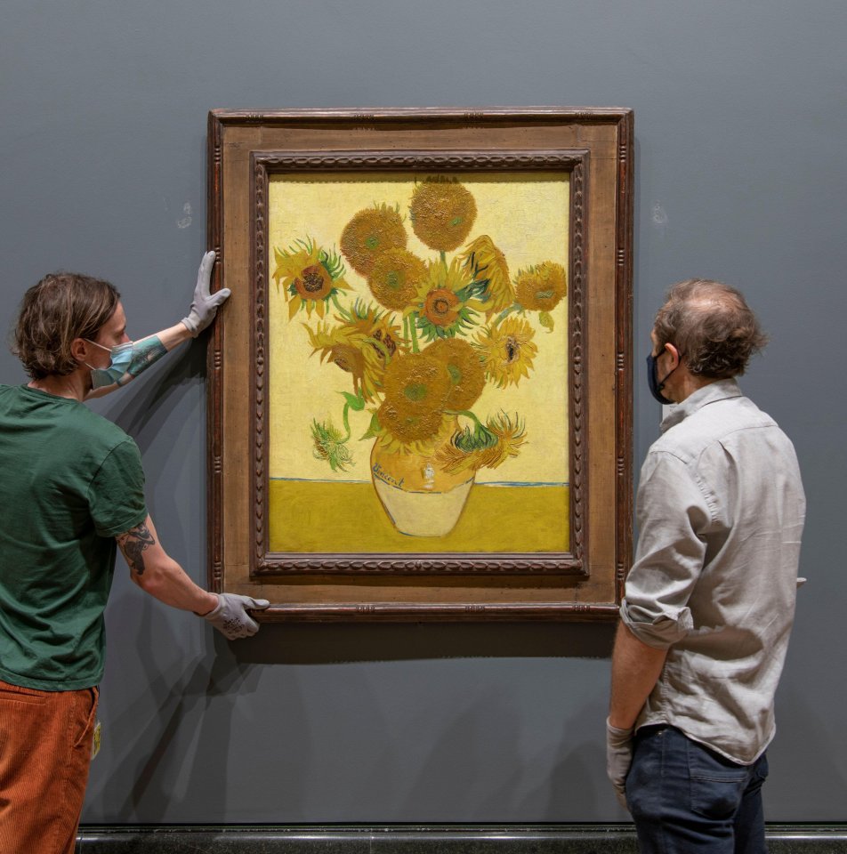 Van Gogh’s Sunflowers took second spot