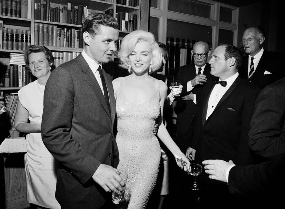 Marilyn with Steve Smith, President Kennedy's brother-in-law