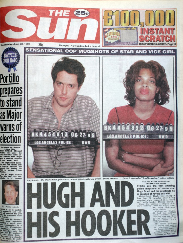 The Sun front page on June 28 1995 showed the two mugshots following their arrest