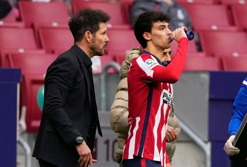 Joao Felix wants to leave Atletico Madrid after being benched by Diego Simeone