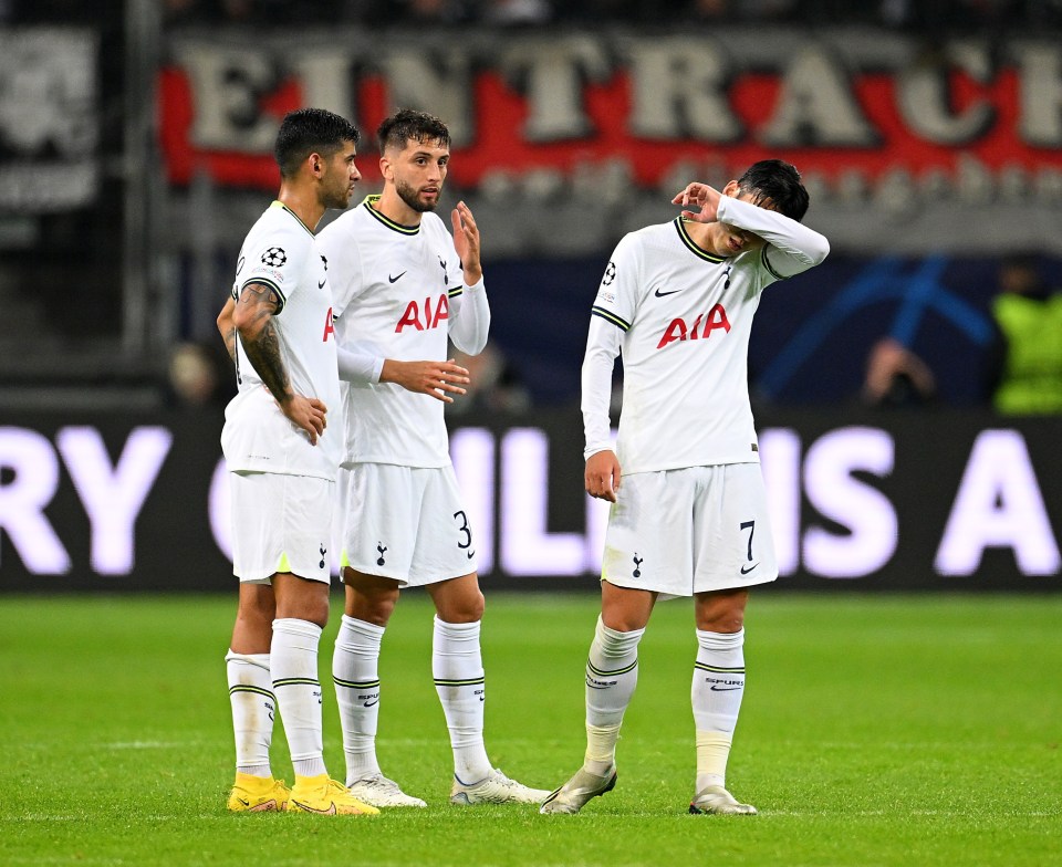 Spurs were held by Frankfurt in Germany