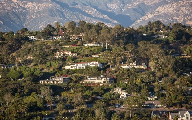 They have been looking at the exclusive Hope Ranch area over Santa Barbara, according to a report