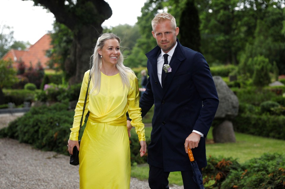 Former Leicester goalkeeper Kasper Schmeichel is likely to be without wife Stine Gyldenbrand at World Cup