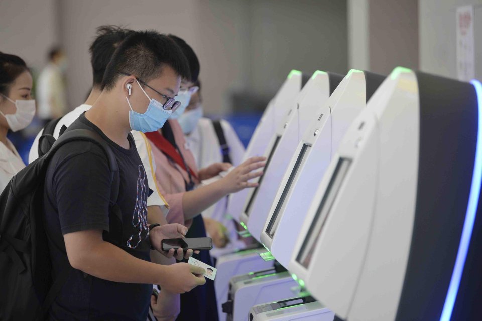 Check-in kiosks are one of the dirtiest parts of an airport, with all passengers having to touch them