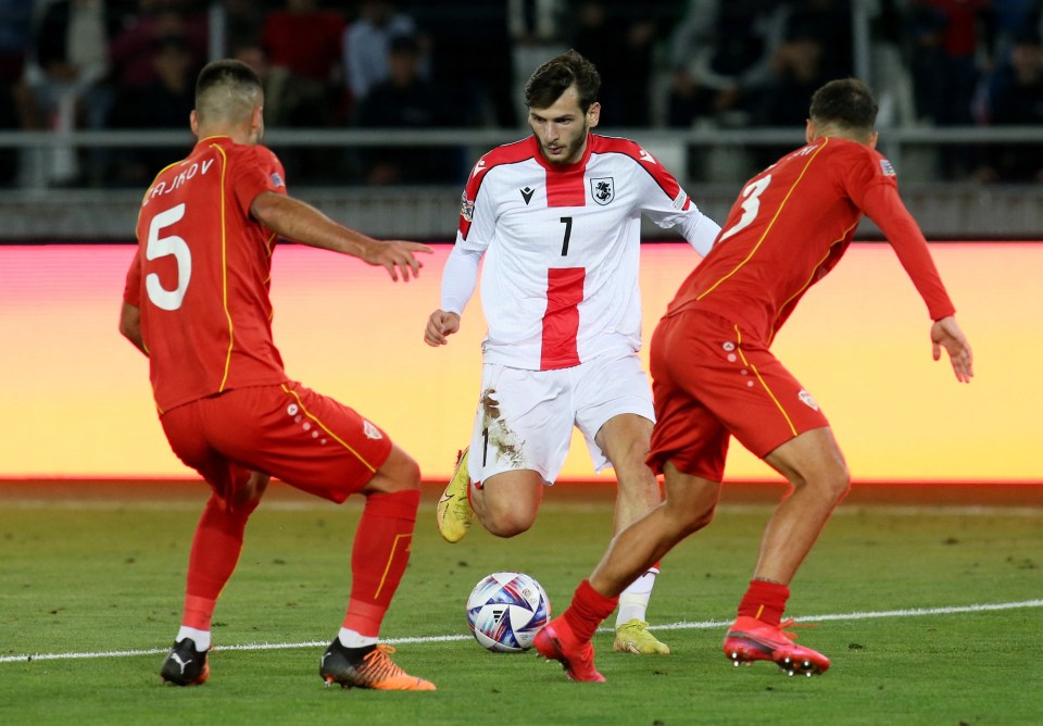 Kvaratskhelia has delivered the goods for Georgia in the Nations League