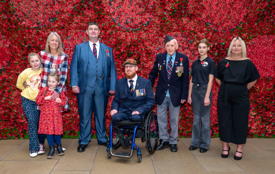 Sally, May and Daisy Reynard, Clive Jones, Anthony Cooper, Bernard, Imogen Nicol and Chantelle Wynn at the launch