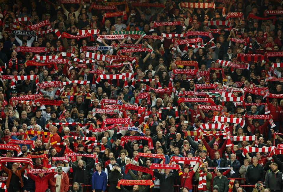 The Kop is well renowned for its special backing of the Reds