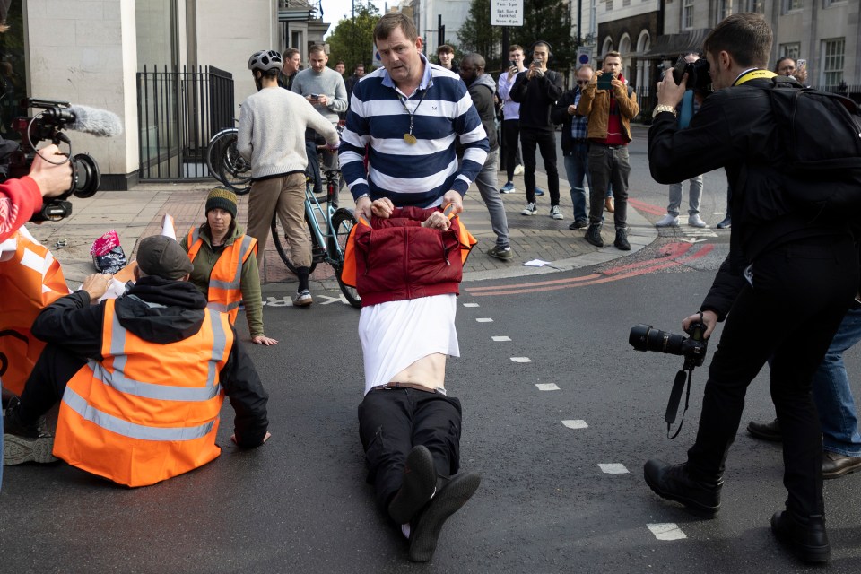 Protesters have blocked roads and bridges in the capital to demand that the government stops new oil and gas production