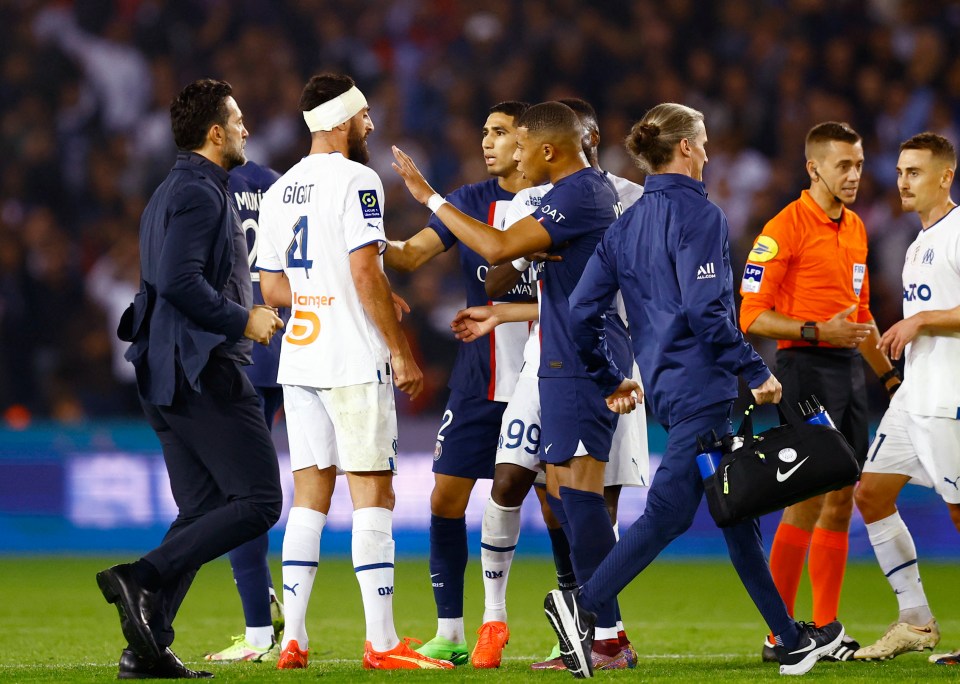 Marseille’s early sub Samuel Gigot sparked fury with a challenge on Neymar that earned him a straight red card in PSG's 1-0 triumph