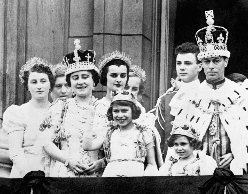 The Queen Mother - pictured with the late Queen, Princess Margaret and King George - wearing the crown in 1937