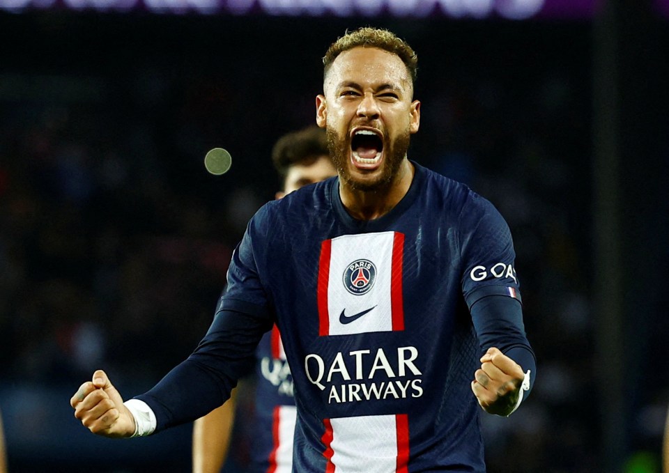 Neymar roars his approval as victory over Marseille put PSG three points clear of Lorient at the top of Ligue 1