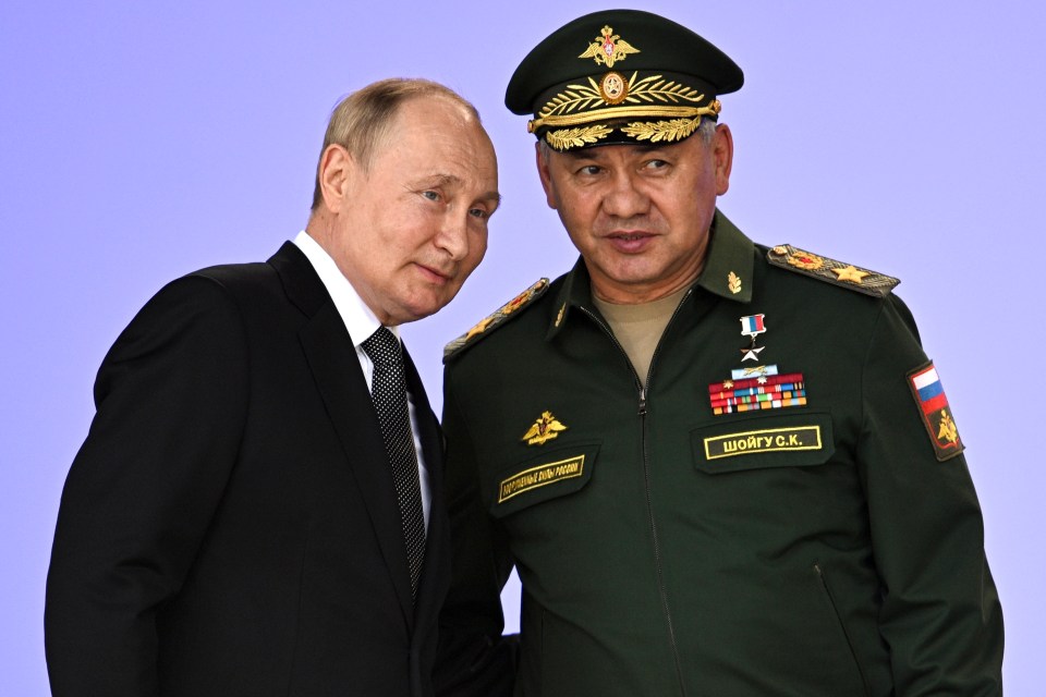 Putin's loyal defence minister Sergei Shoigu was not visible - but the Kremlin insists he was in the meeting