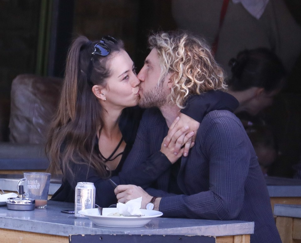 Seann Walsh with his girlfriend Grace Adderley