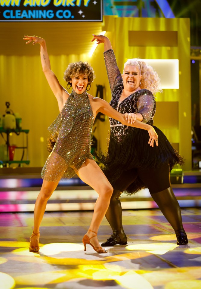 Karen took to the Strictly 2022 dance floor alongside comedian Jaye Adams