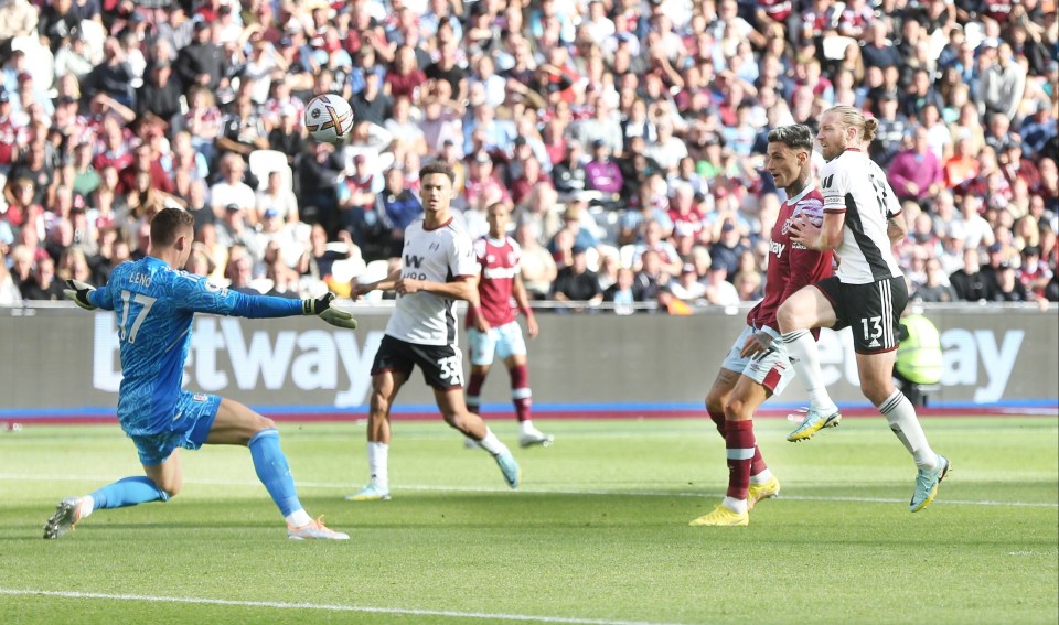 Gianluca Scamacca kept his cool to lob Bernd Leno for the winner