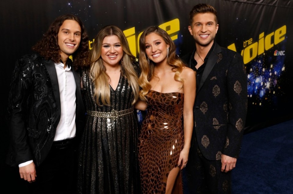 Pictured: (l-r) Girl Named Tom, Kelly Clarkson â (Photo by: Trae Patton/NBC/NBCU Photo Bank via Getty Images)