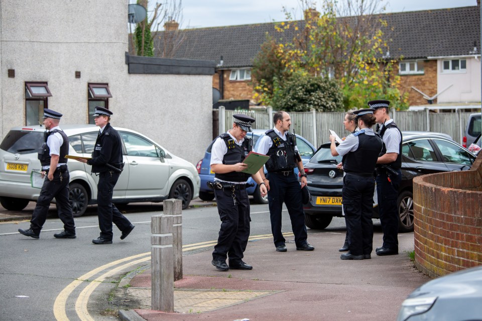 There was a heavy police presence in the area for much of today