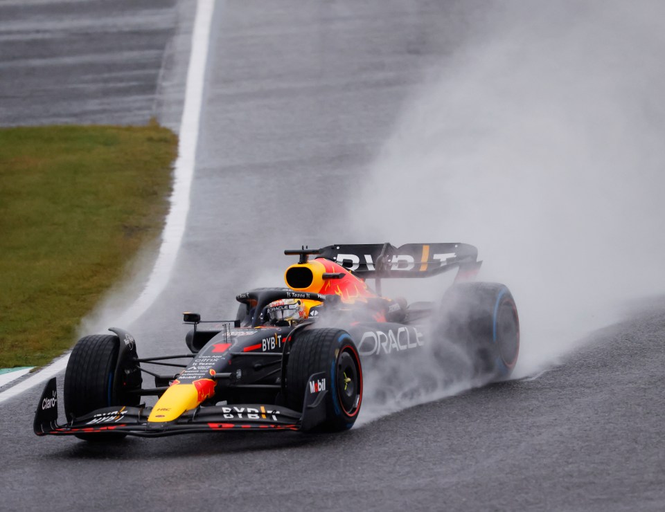 Verstappen started the Japan GP in P1