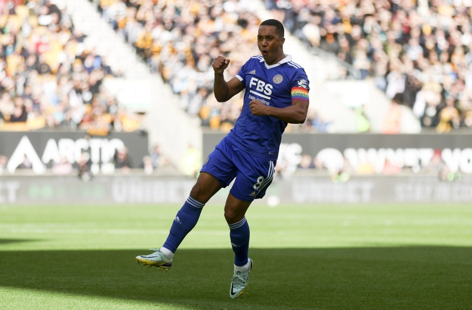 Youri Tielemans celebrates his early opener