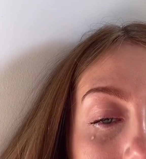 Maisie broke down in tears in a compilation video on TikTok