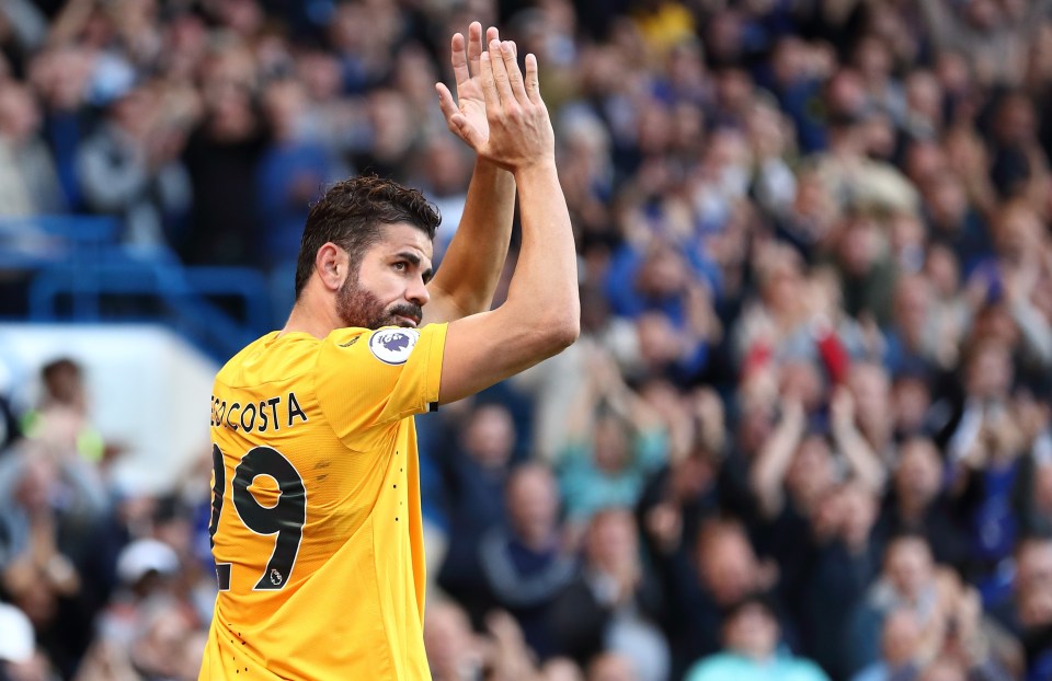 Diego Costa showed his appreciation to the Chelsea fans when he was subbed off