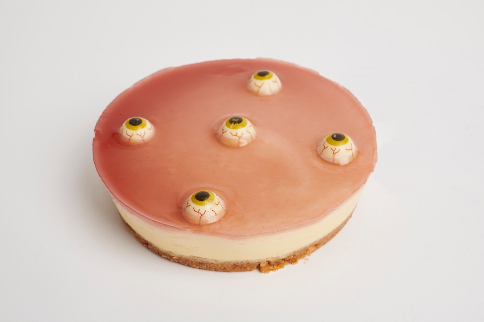 The eyeballs on this cheesecake may be a bit off-putting but they are tasty