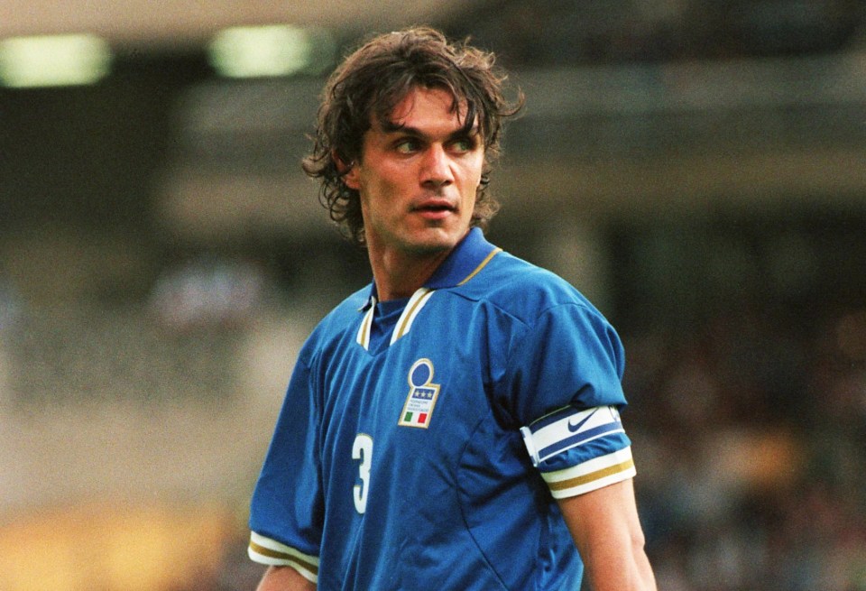 Paolo Maldini featured in four different World Cups and finished as runner-up in 1994