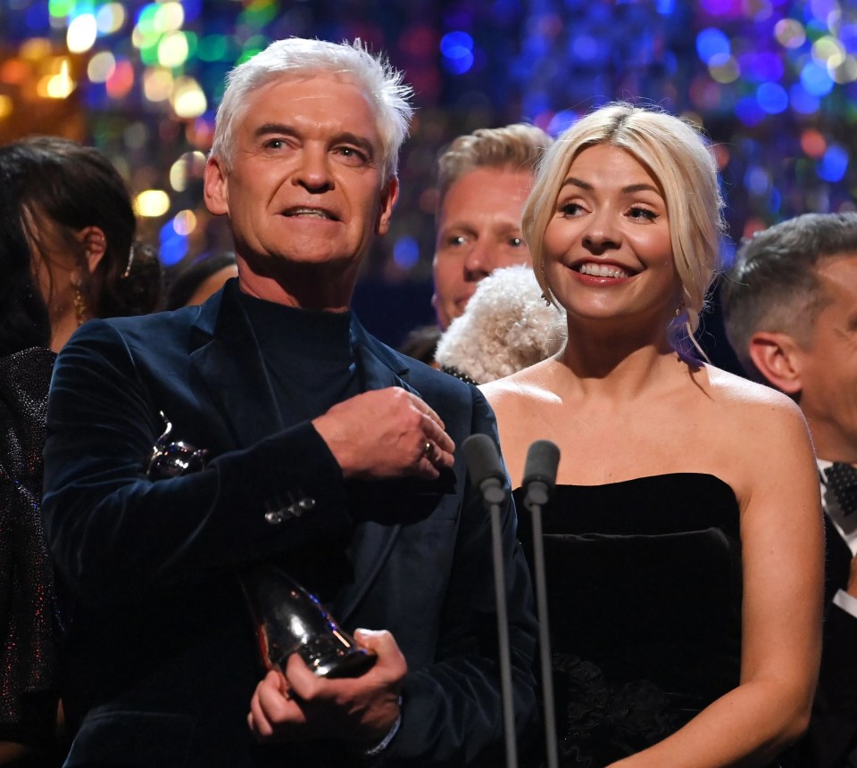 Phillip and Holly Willoughby picked up This Morning's prize for Best Daytime Programme at the National Television Awards