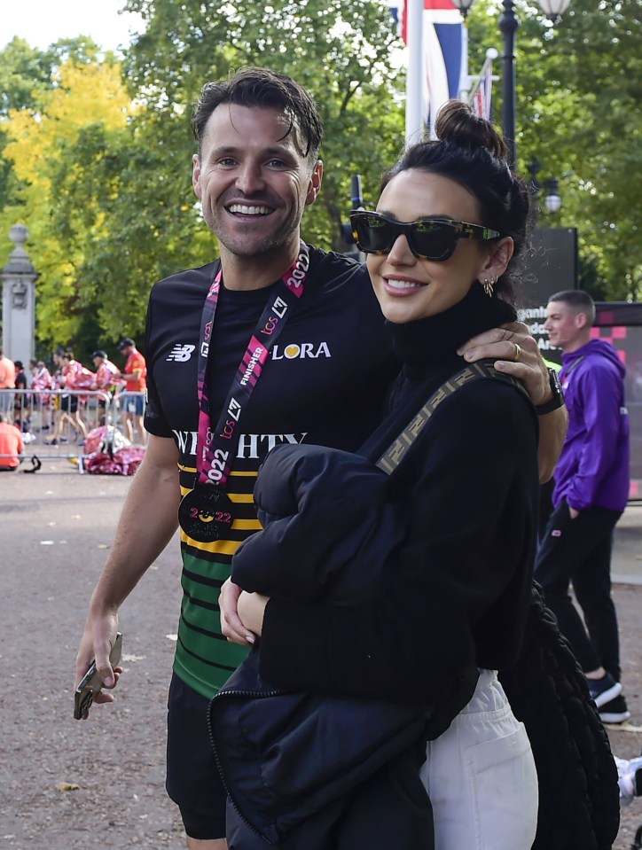 Michelle Keegan cheered on her husband