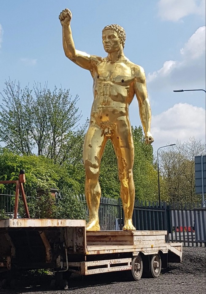 Grant Adamson says the huge gold statue was a 'tourist attraction'