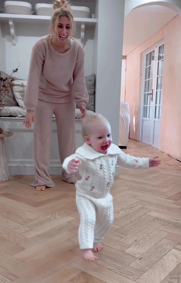 Stacey Solomon shared a clip of her daughter Rose walking