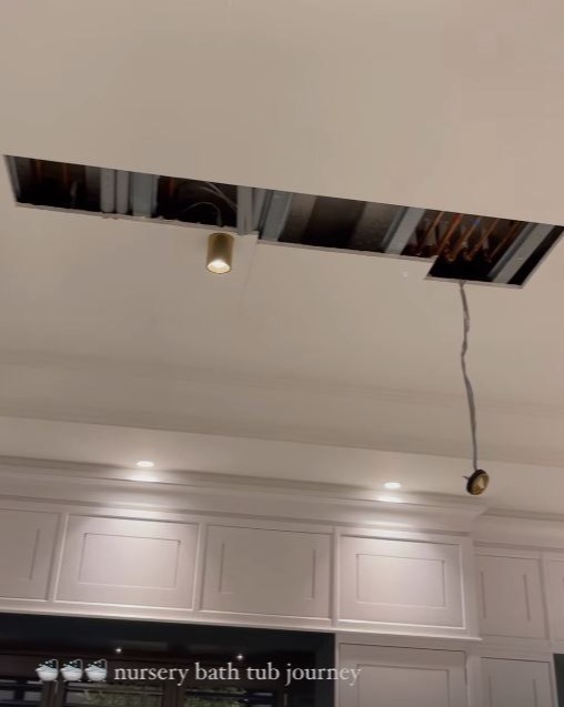 Molly-Mae Hague shared a photo of a huge hole in the ceiling of her mansion