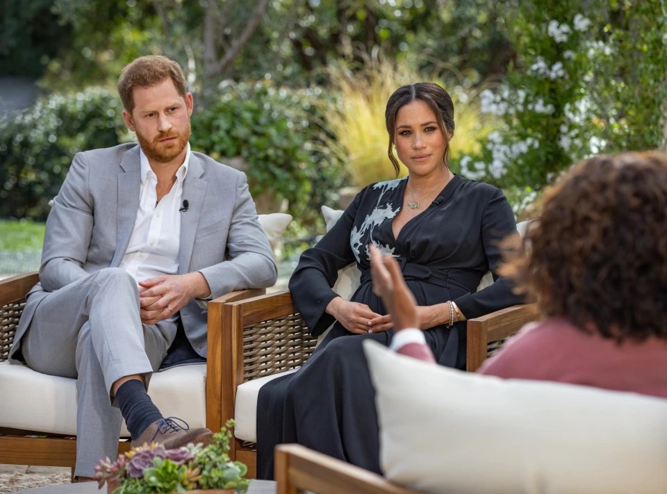 Prince Harry and Meghan spoke with Oprah last year