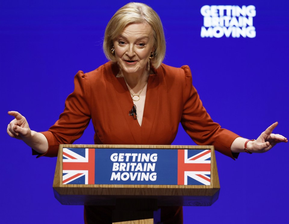 Ms Truss, pictured at the Tory party conference, faced backlash against last month's mini-budget