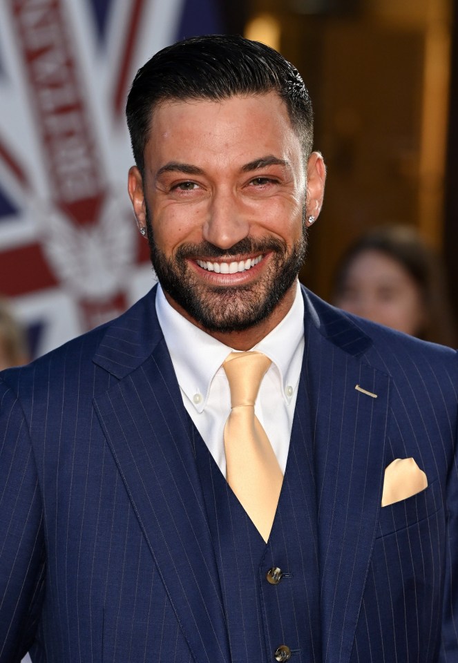 Giovanni Pernice looked dapper in a three-piece tailored outfit