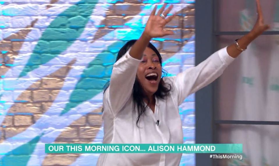 The guest was seen screaming as they met Alison Hammond