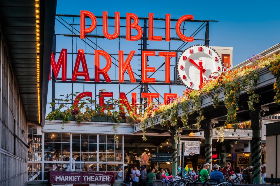 Pike Place Public Market is heaving with local food and drink producers, artists and handmade items