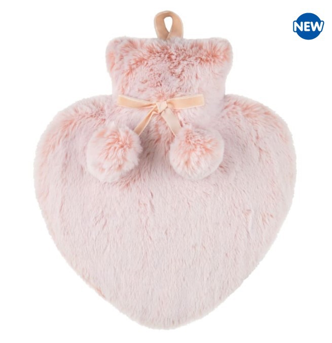 Heart Shaped Hot Water Bottle, £6