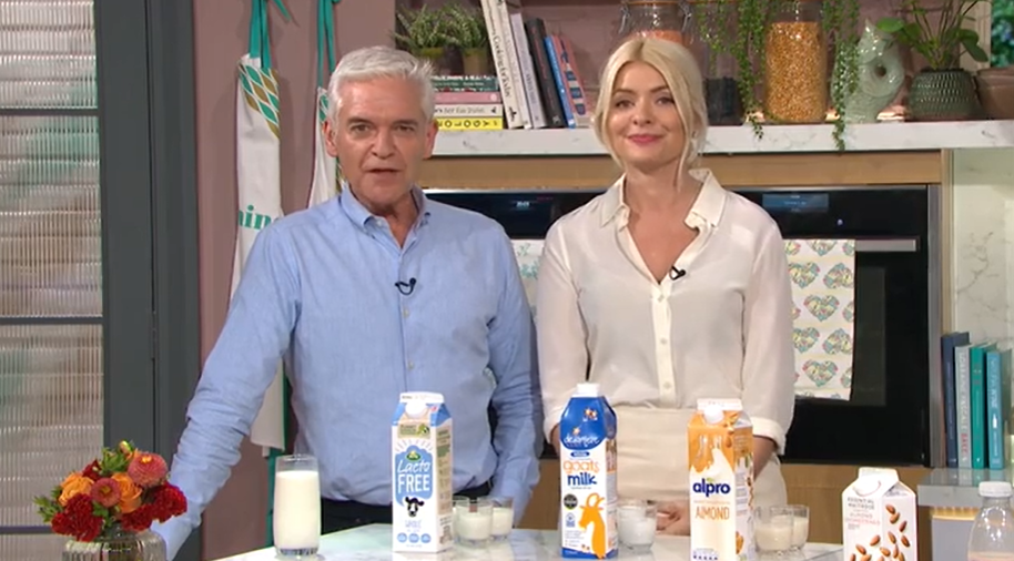 Holly and Phil joined Alice as they tried various different milks